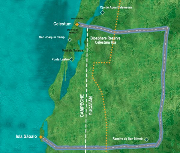 The mayan fly fishing train celestum-tarpoon island