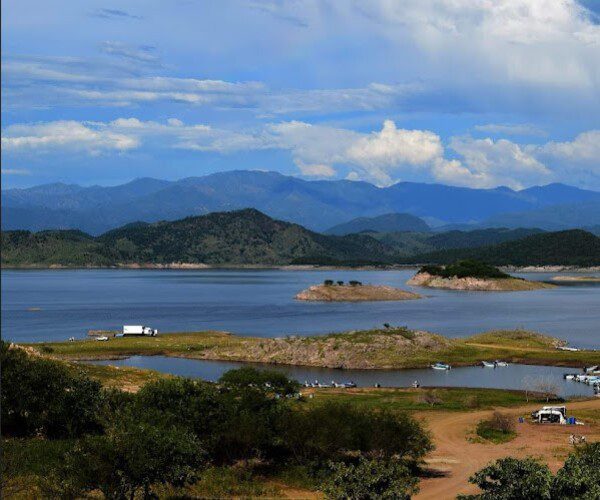 Panoramic view Lake Baccarac