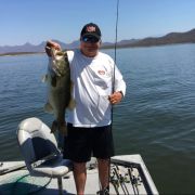 Giant largemouth bass caught at Picachos lake